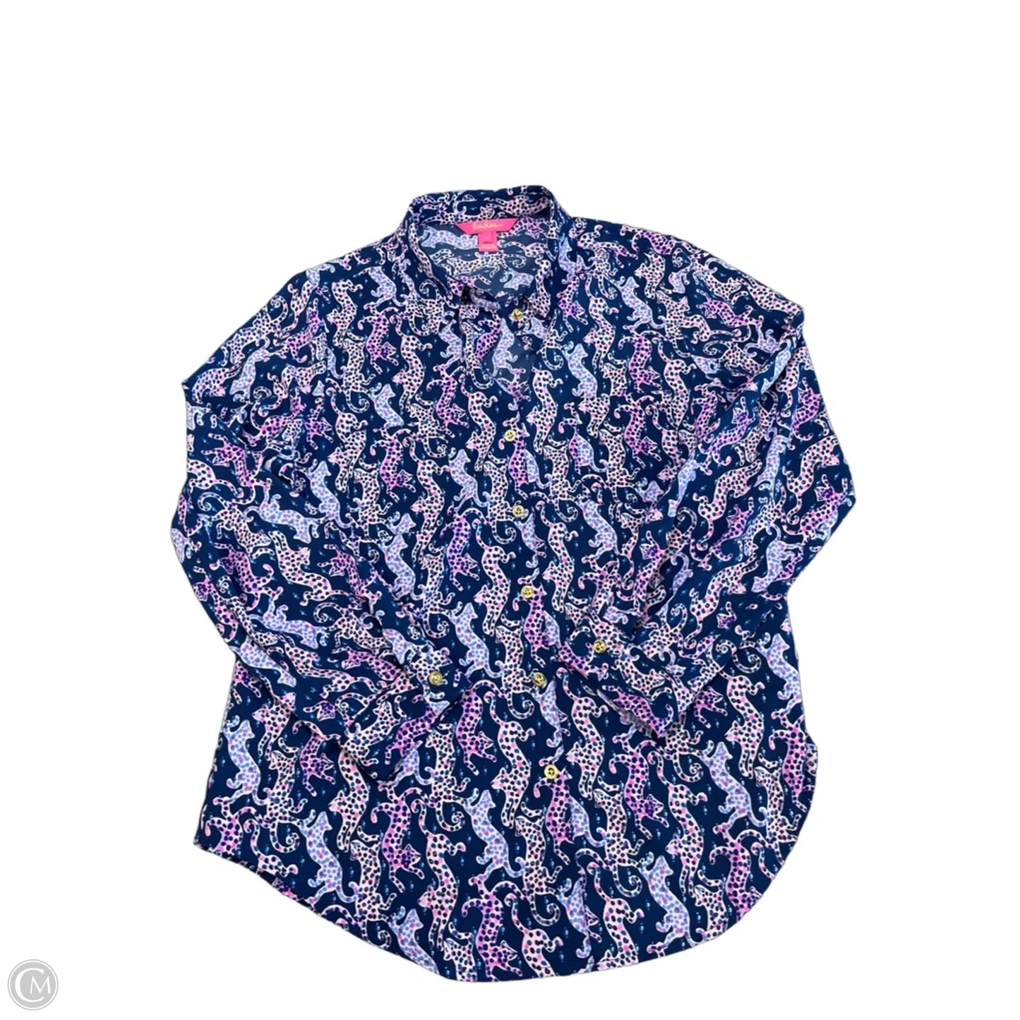 Blouse Designer By Lilly Pulitzer In Animal Print, Size: M