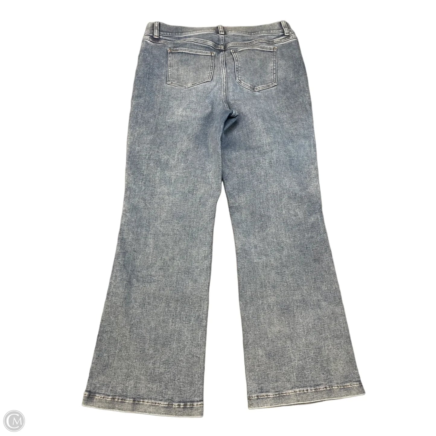 Jeans Flared By Spanx In Blue Denim, Size: 14