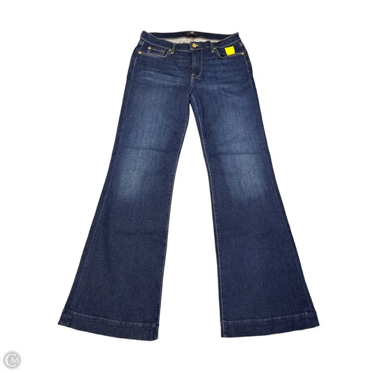 Jeans Flared By 7 For All Mankind In Blue Denim, Size: 10