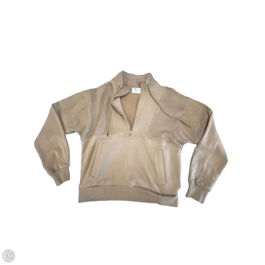Sweatshirt Collar By Zyia In Brown, Size: M