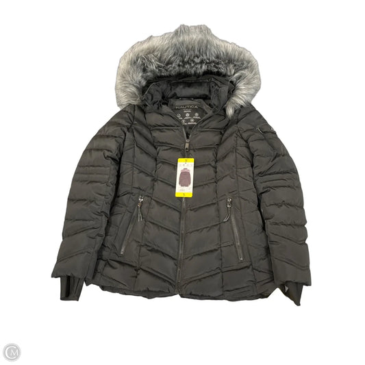 Jacket Puffer & Quilted By Nautica In Black, Size: S