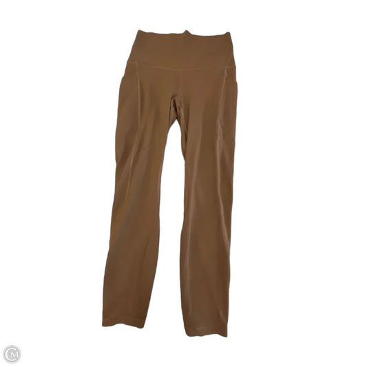 Athletic Leggings Capris By Lululemon In Brown, Size: S