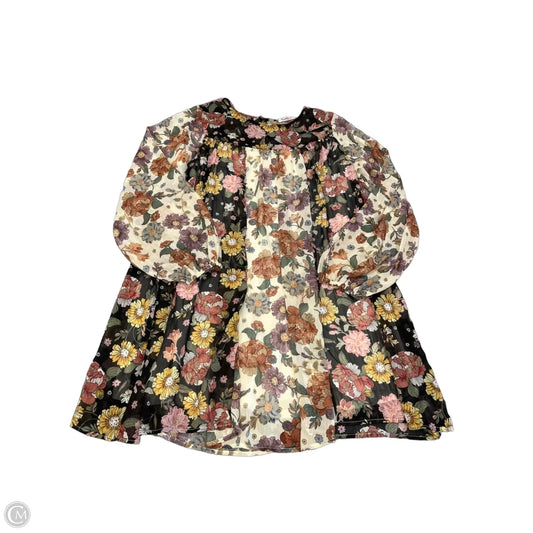 Blouse Long Sleeve By Geegee In Floral Print, Size: L
