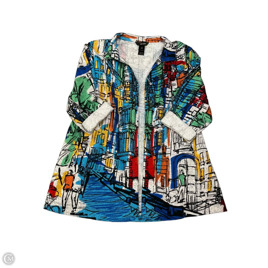 Cardigan By Ali Miles In Multi-colored, Size: Xl