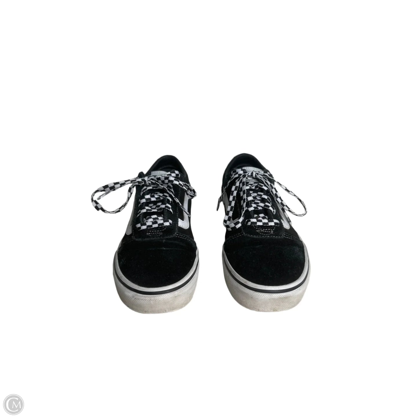 Shoes Sneakers By Vans In Black & White, Size: 8