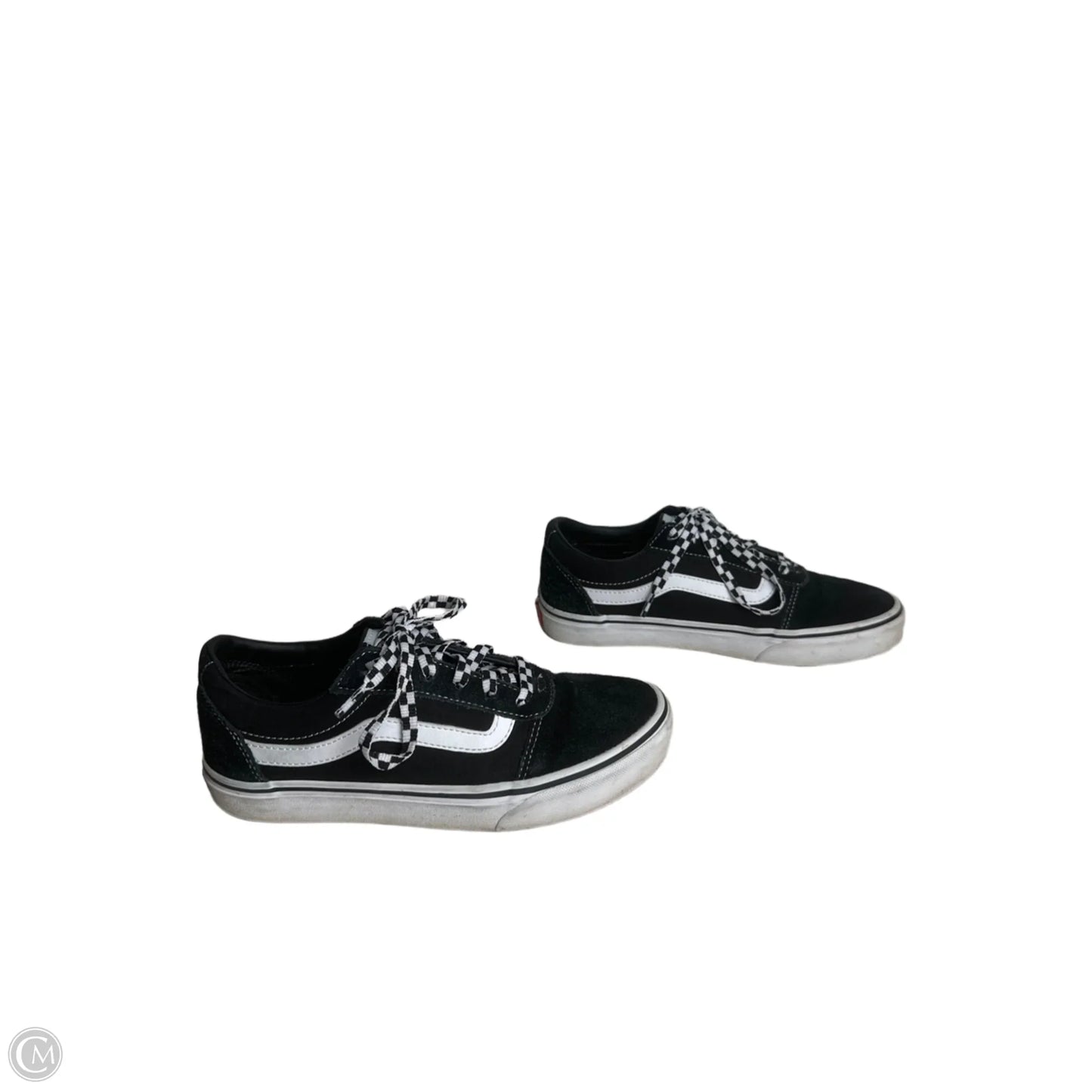 Shoes Sneakers By Vans In Black & White, Size: 8