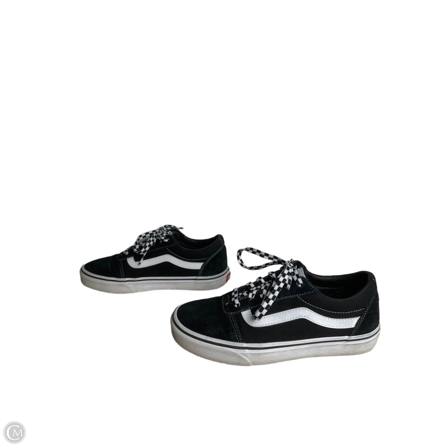 Shoes Sneakers By Vans In Black & White, Size: 8