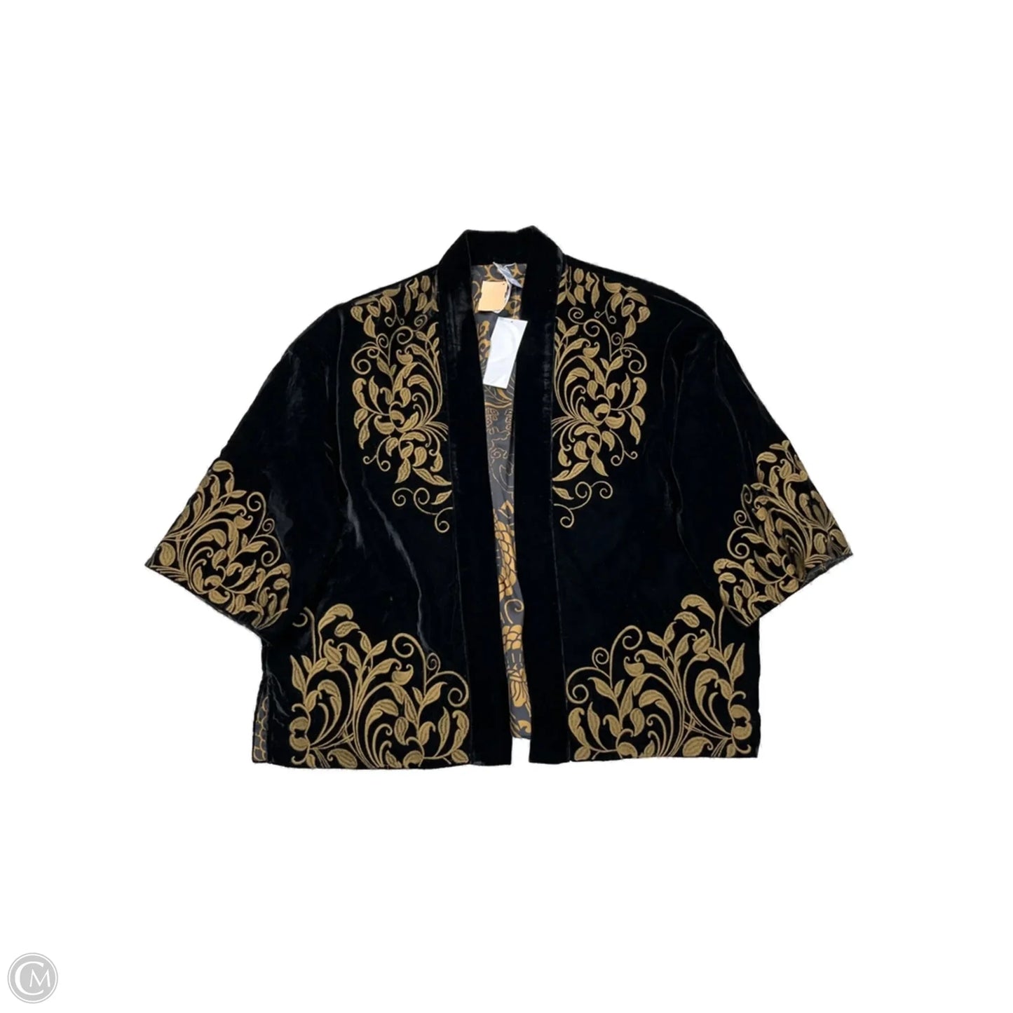 Cardigan By Chicos In Black & Brown, Size: M