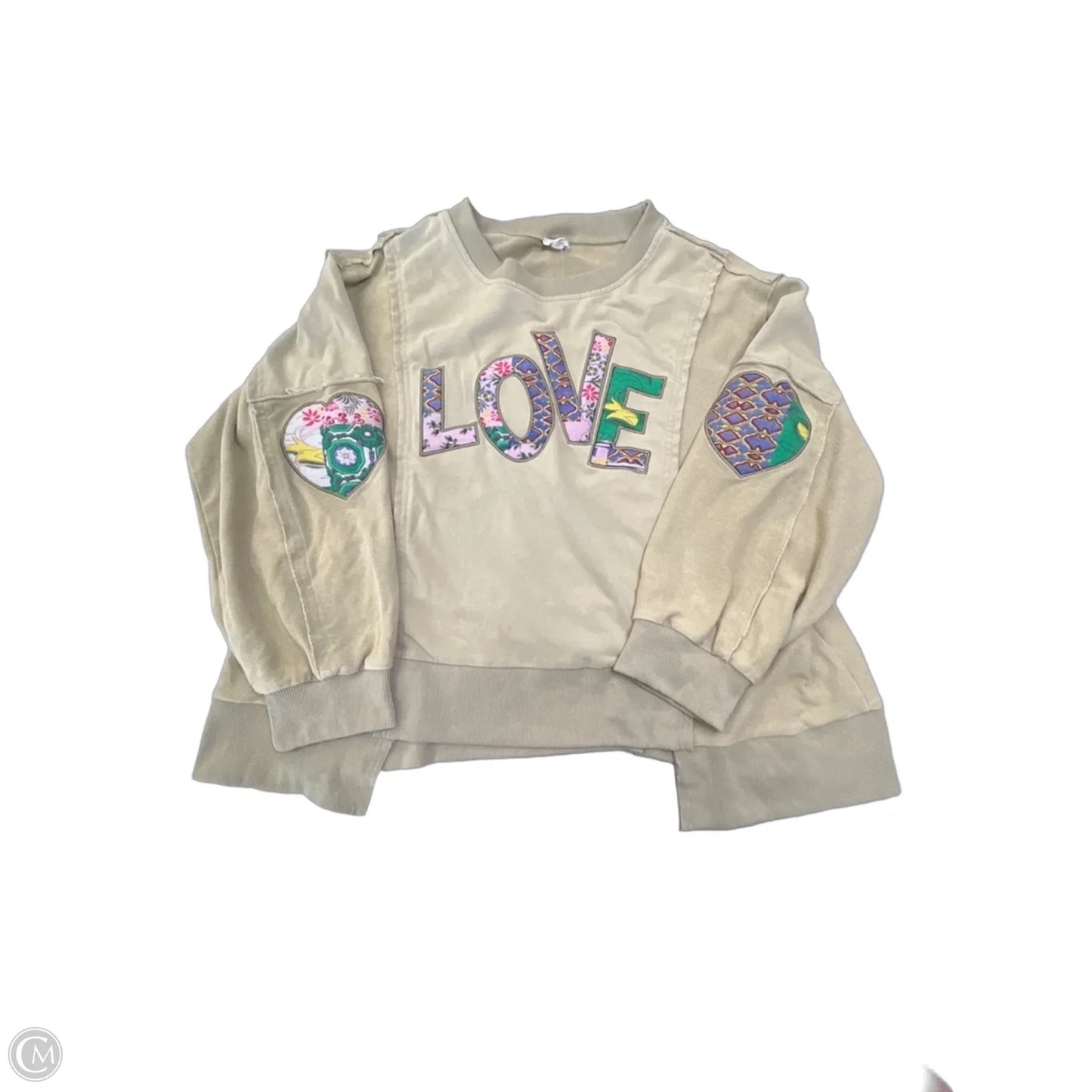 Top Long Sleeve By Pol In Green, Size: L