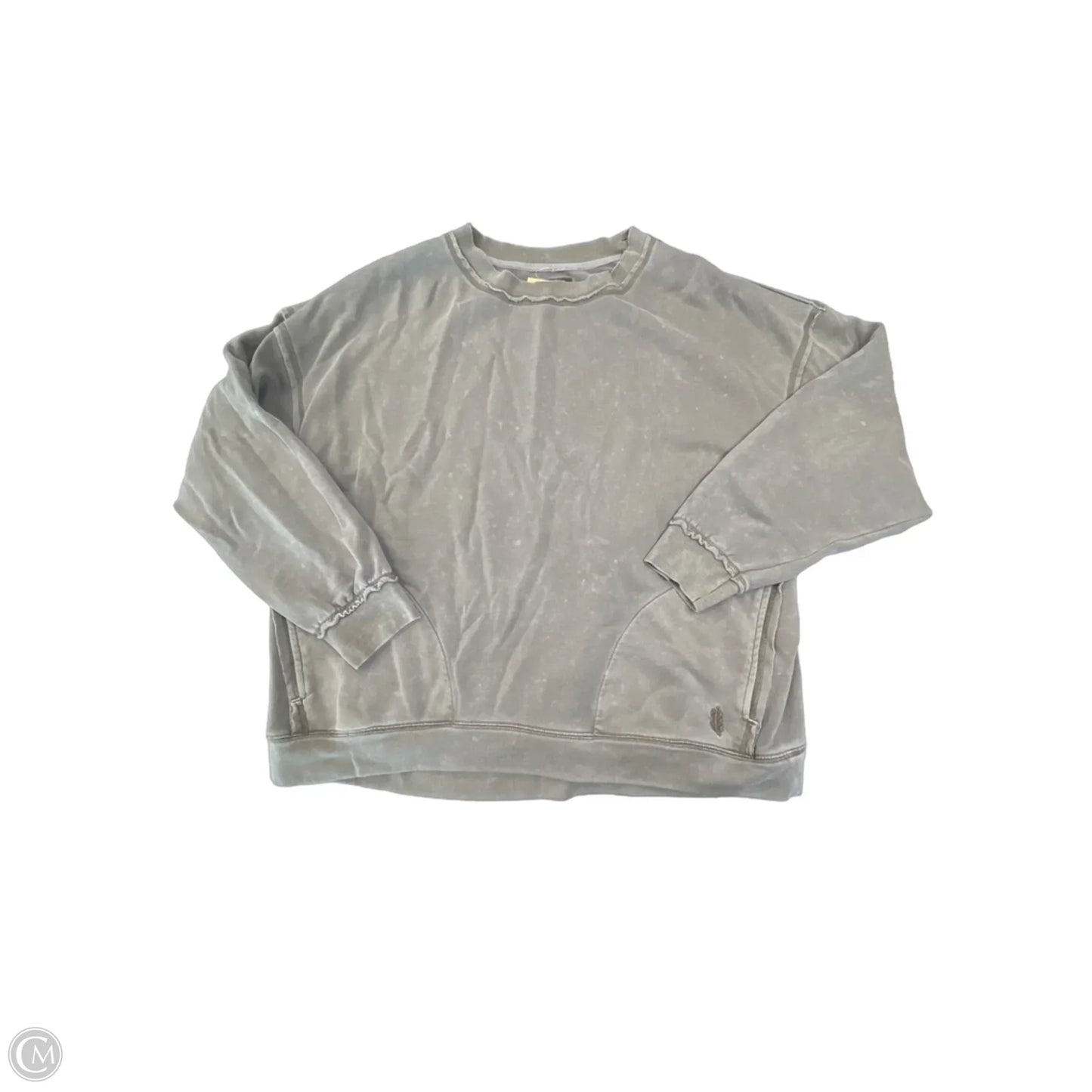 Sweatshirt Crewneck By Free People In Green, Size: M