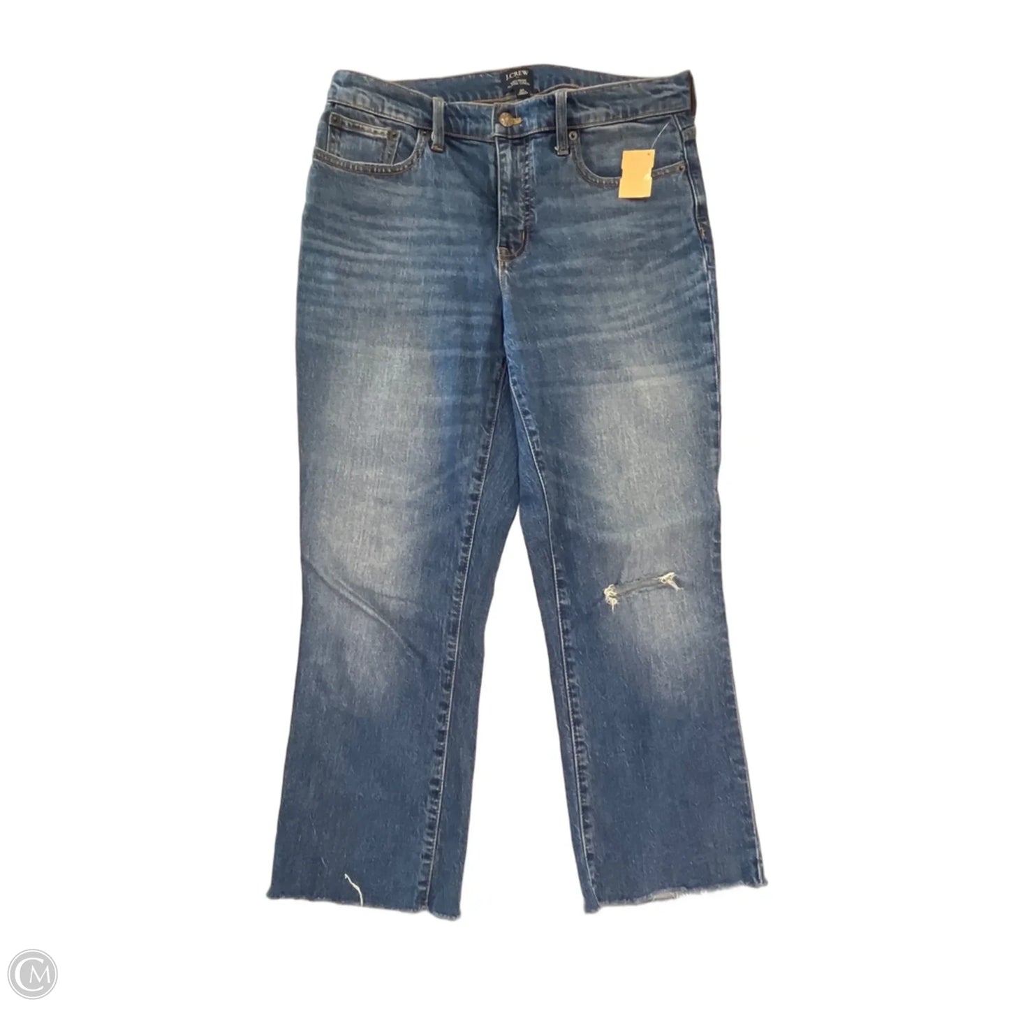 Jeans Cropped By J. Crew In Blue Denim, Size: 8