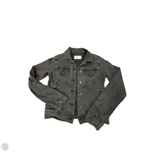 Jacket Denim By Kancan In Black Denim, Size: Xs