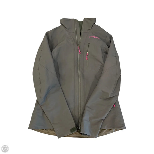 Jacket Windbreaker By Patagonia In Grey, Size: M