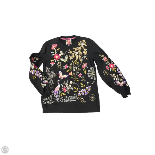 Sweatshirt Designer By Johnny Was In Multi-colored, Size: S