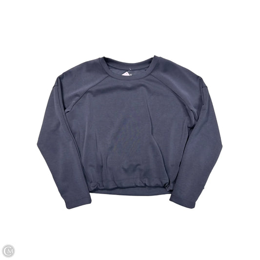 Athletic Top Long Sleeve Crewneck By Flx In Grey, Size: M