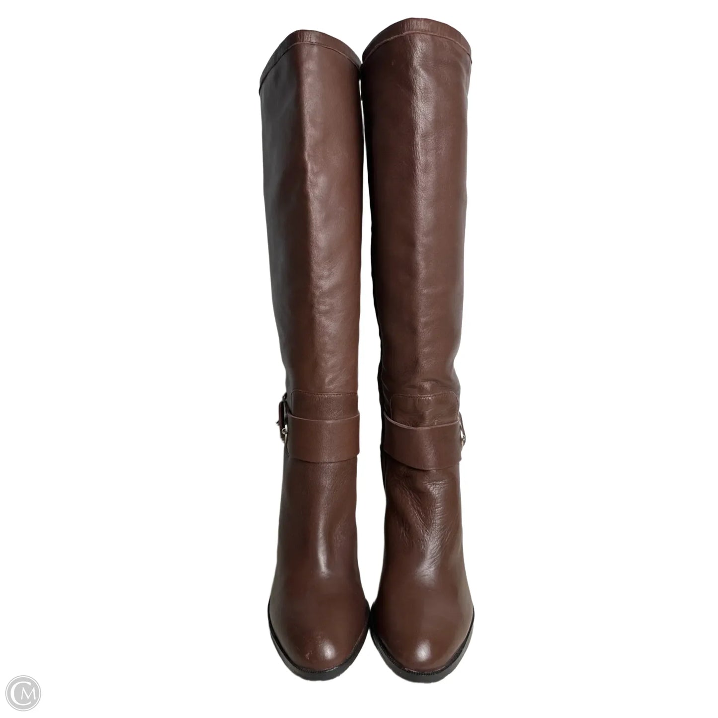 Boots Mid-calf Heels By Antonio Melani In Brown, Size: 6.5