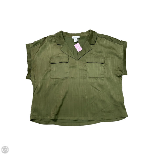 Blouse Short Sleeve By Rachel Zoe In Green, Size: Xl