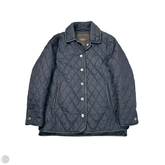 Jacket Designer By Coach In Black, Size: S