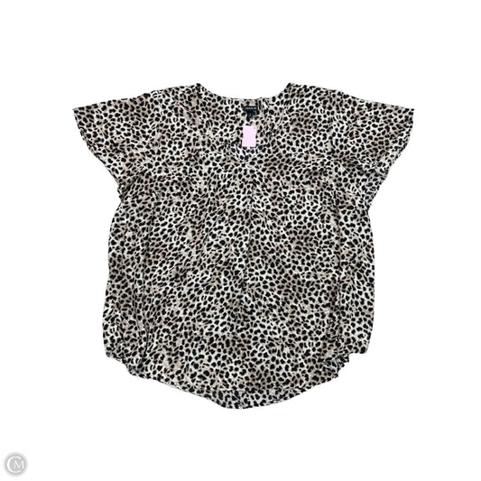 Blouse Short Sleeve By Torrid In Leopard Print, Size: 3x