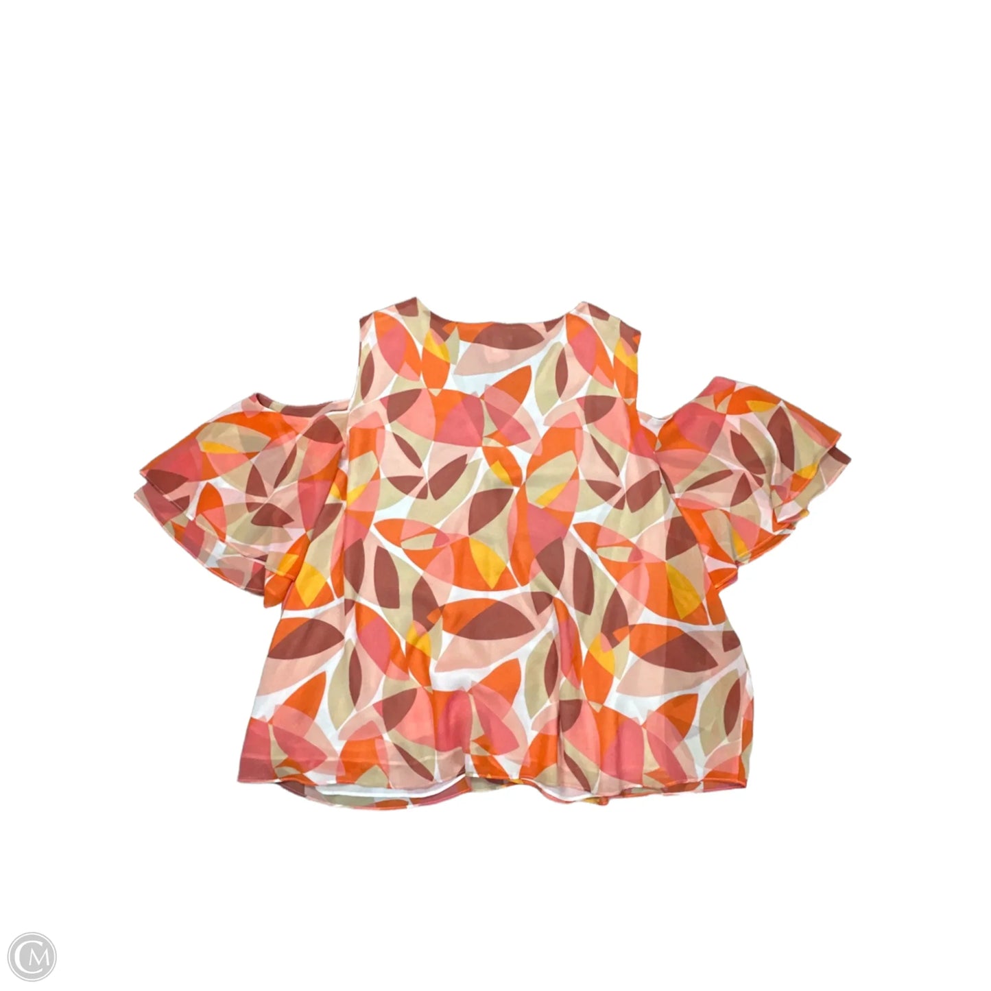 Blouse Short Sleeve By Cato In Multi-colored, Size: 4x