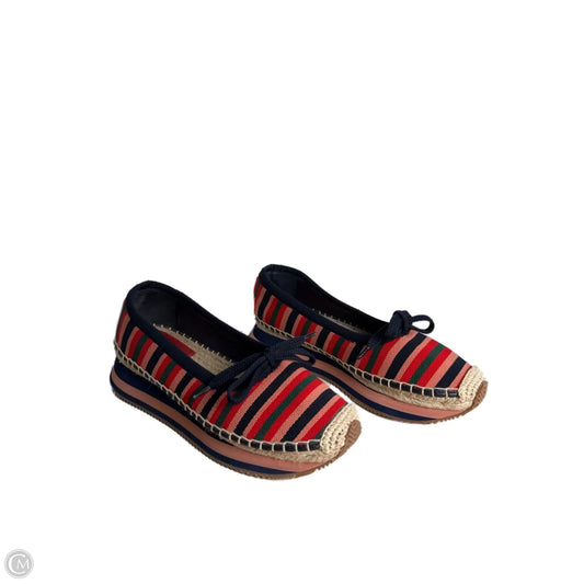 Shoes Designer By Tory Burch In Striped Pattern, Size: 8