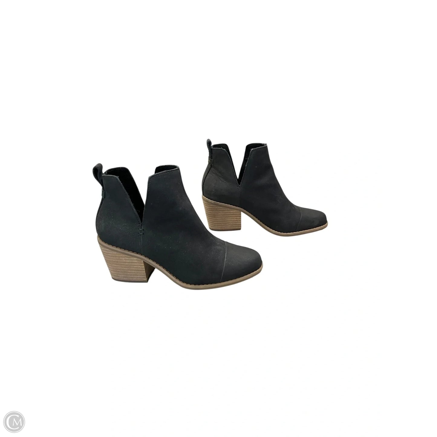 Boots Ankle Heels By Toms In Black, Size: 7.5