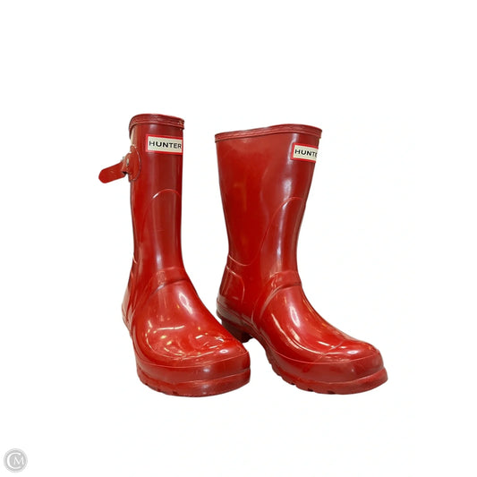 Boots Rain By Hunter In Red, Size: 7