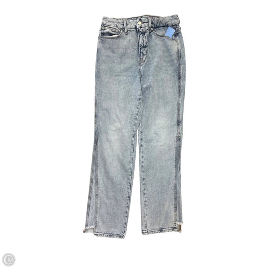 Jeans Straight By Good American In Blue Denim, Size: 4
