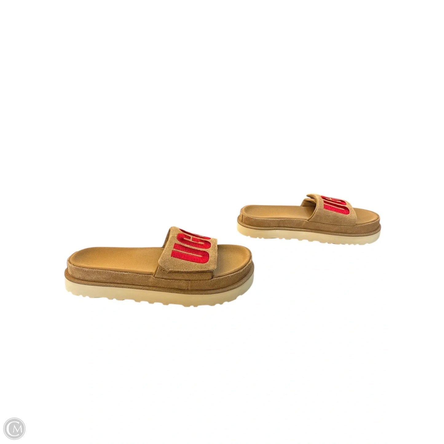 Sandals Designer By Ugg In Brown, Size: 10