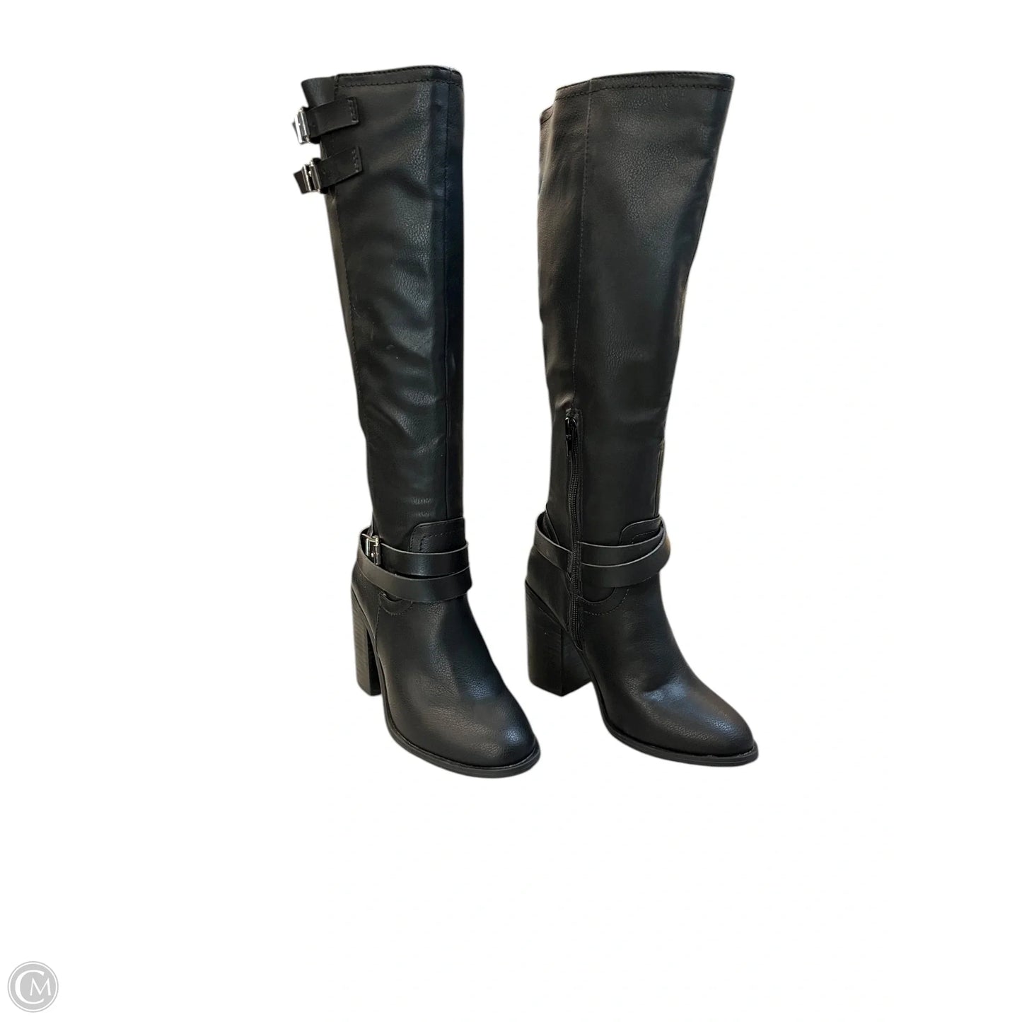 Boots Mid-calf Heels By Madden Girl In Black, Size: 5.5