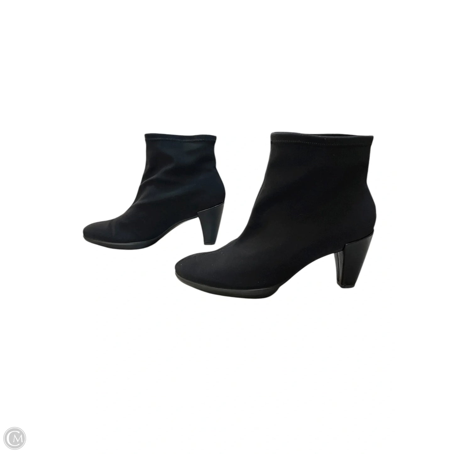 Boots Ankle Heels By Ecco In Black, Size: 9