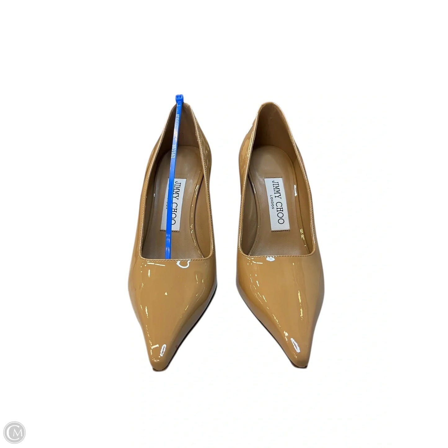 Shoes Luxury Designer By Jimmy Choo In Tan, Size: 5