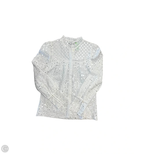 Blouse Long Sleeve By Reiss In White, Size: Xs
