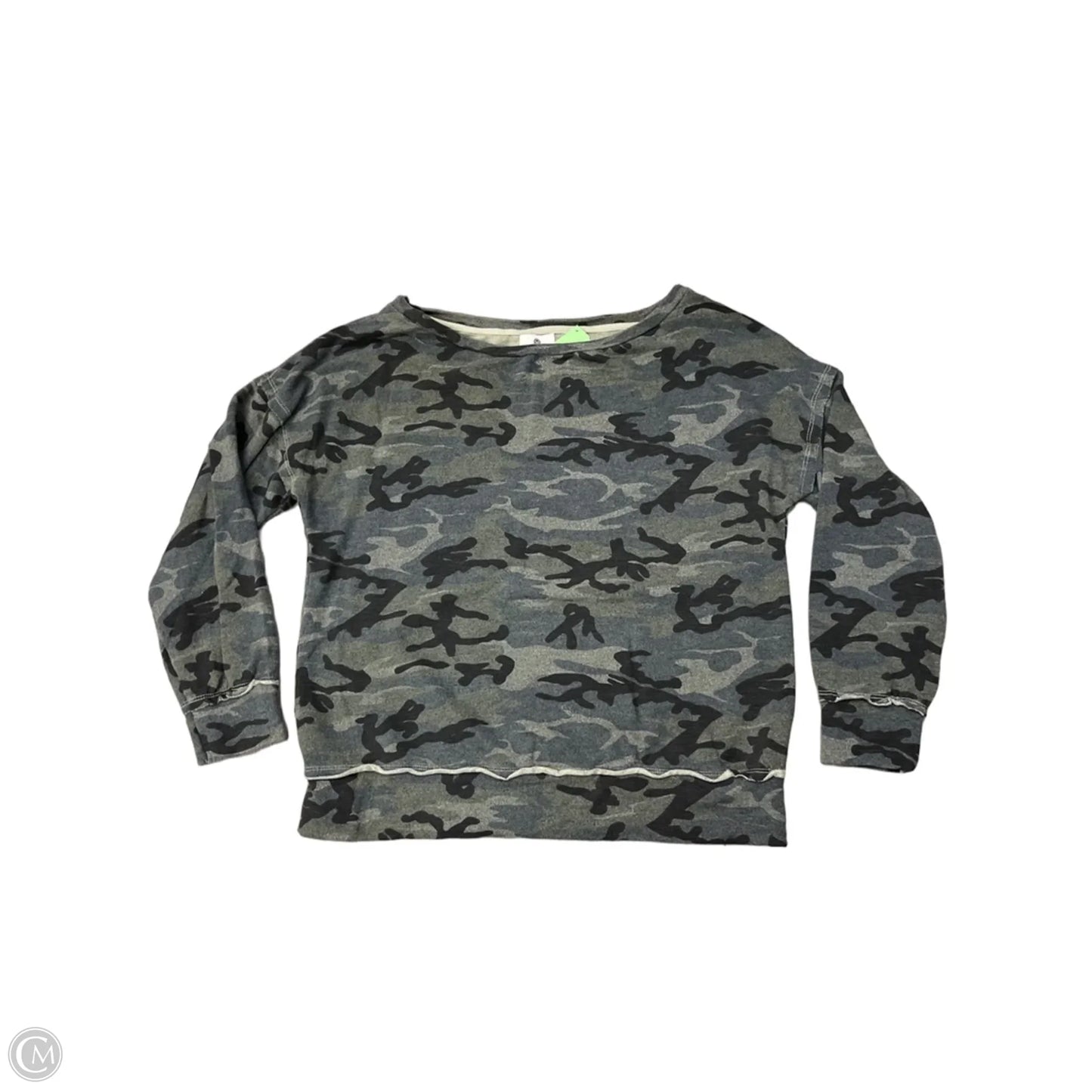 Sweatshirt Crewneck By Sundry In Camouflage Print, Size: Xs