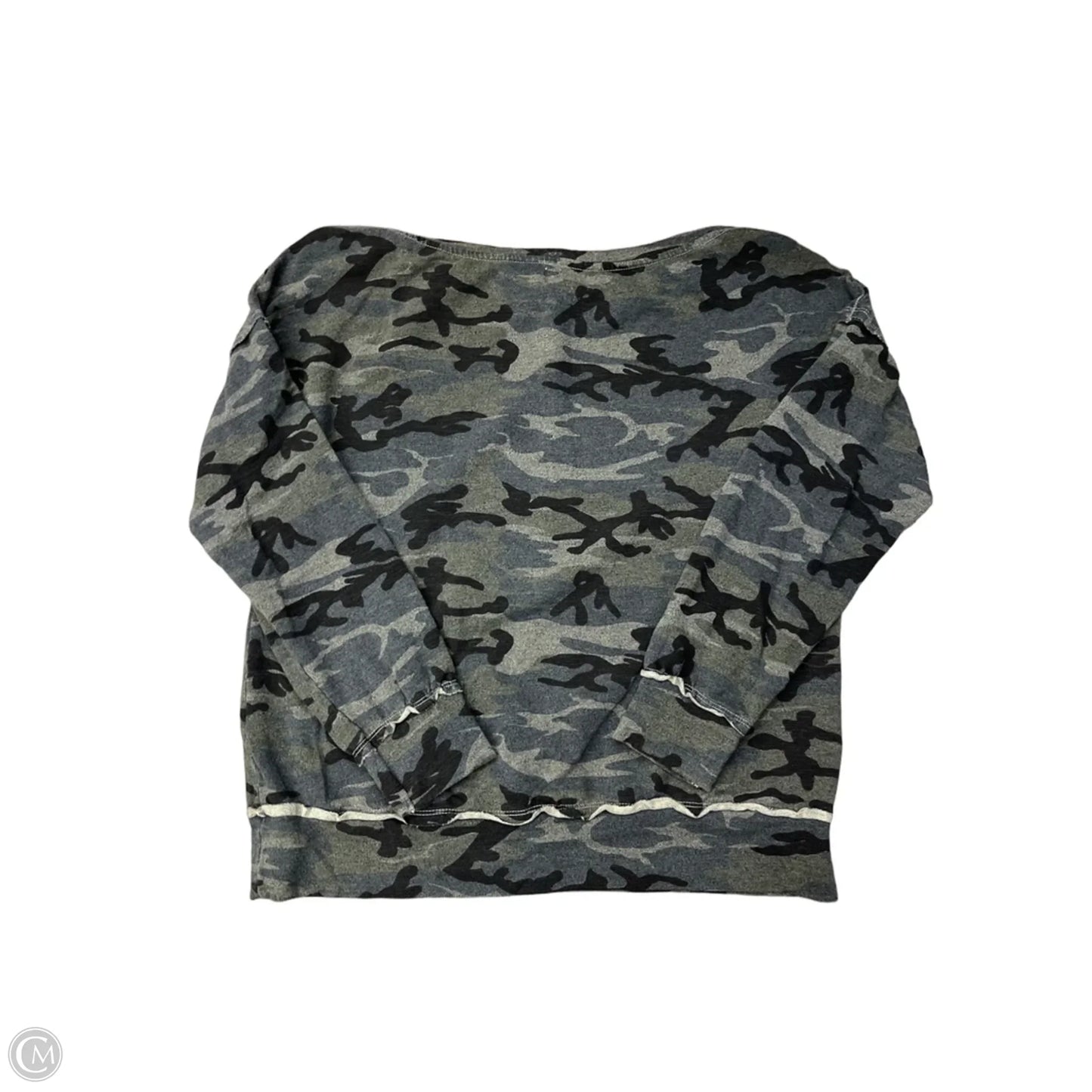 Sweatshirt Crewneck By Sundry In Camouflage Print, Size: Xs