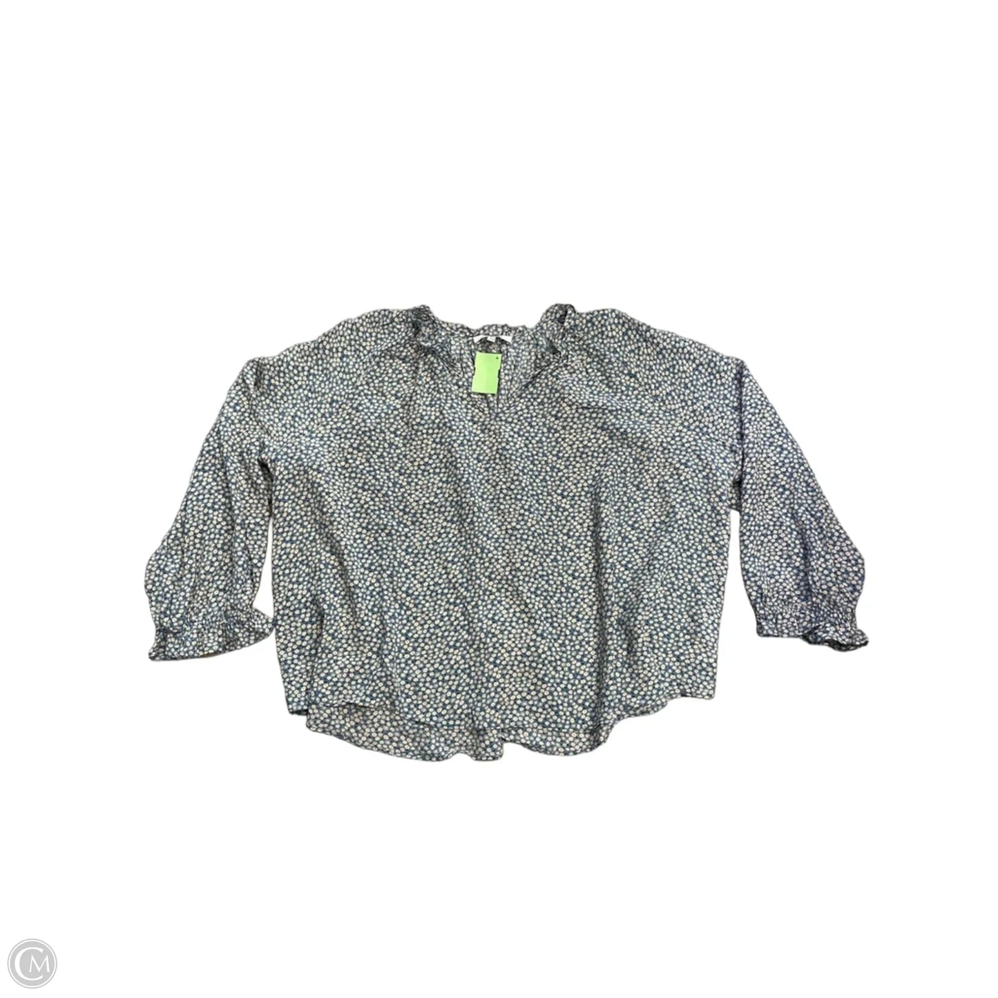 Blouse Long Sleeve By Madewell In Blue, Size: Xxl