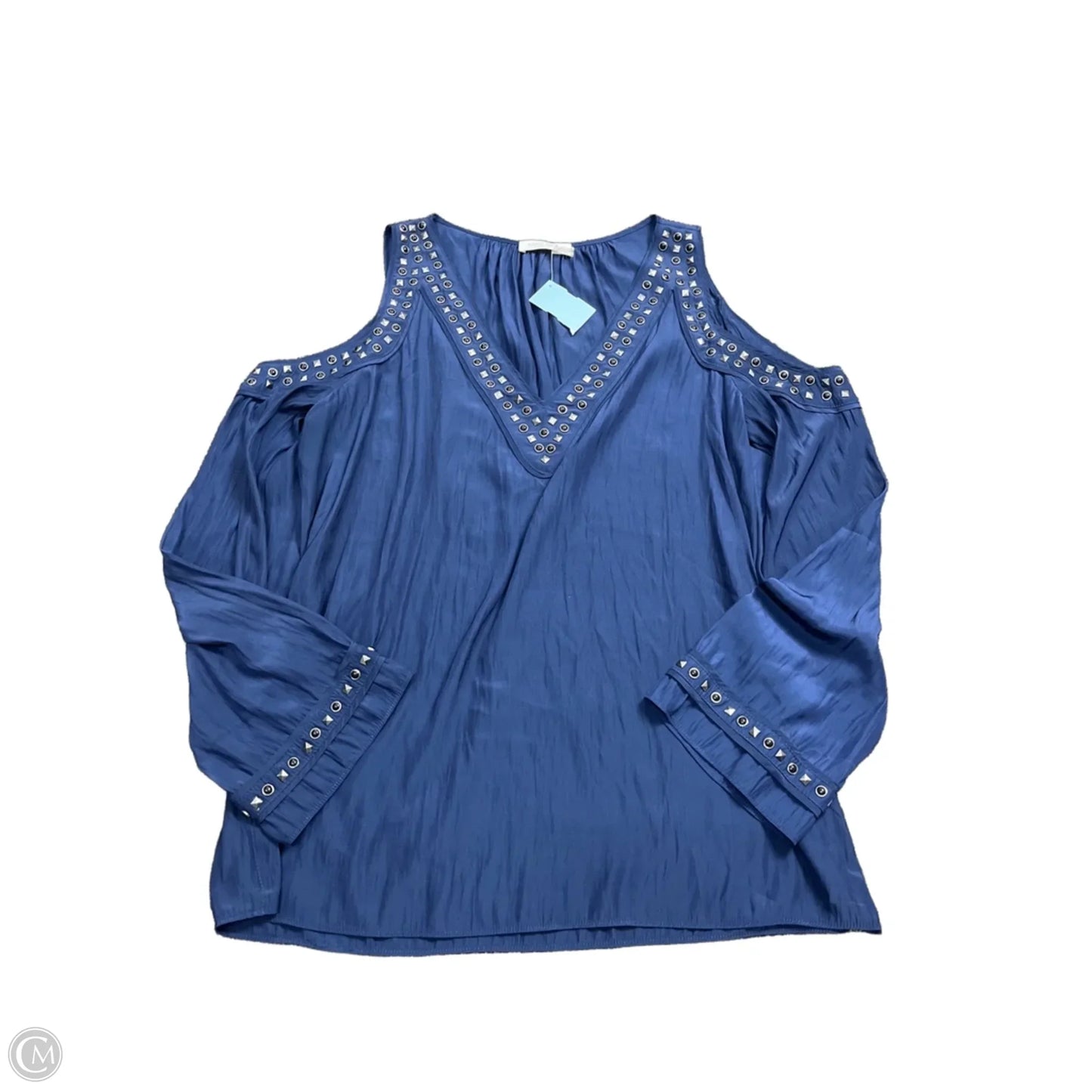 Blouse Long Sleeve By Ramy Brook In Blue, Size: L