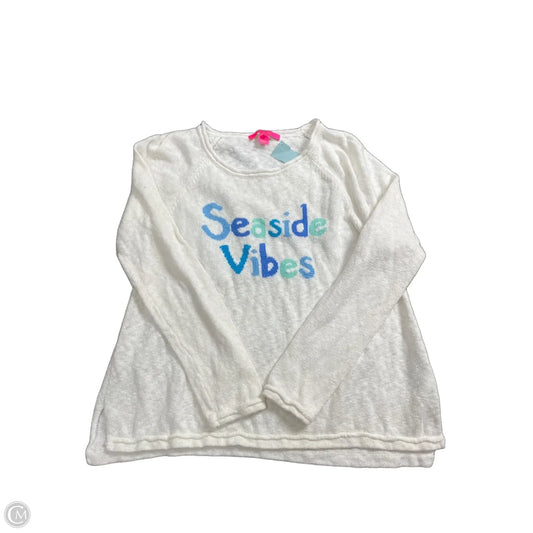 Top Long Sleeve Designer By Lilly Pulitzer In White, Size: L
