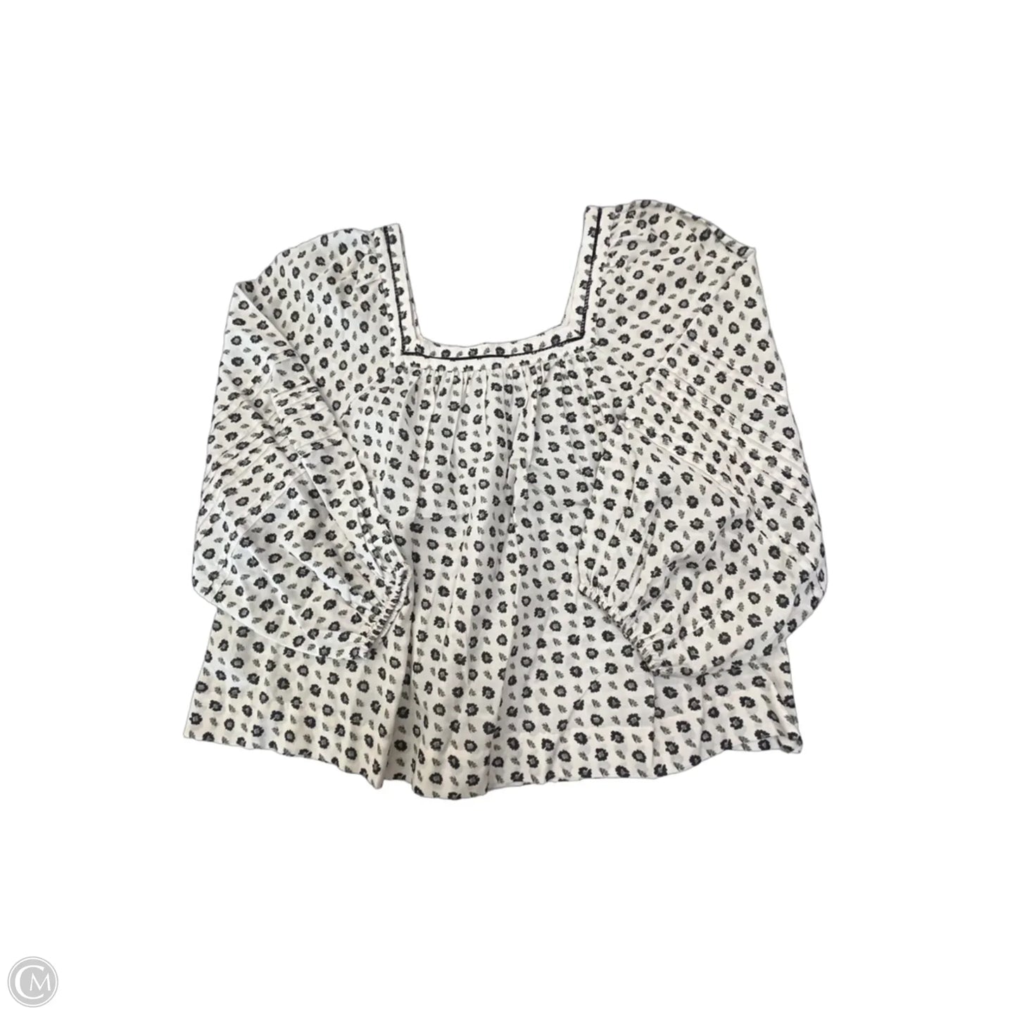 Blouse 3/4 Sleeve By Madewell In Cream, Size: S