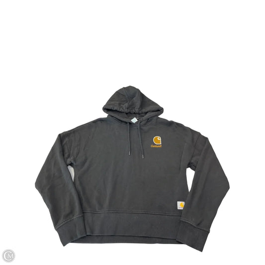 Sweatshirt Hoodie By Carhartt In Black, Size: Xs