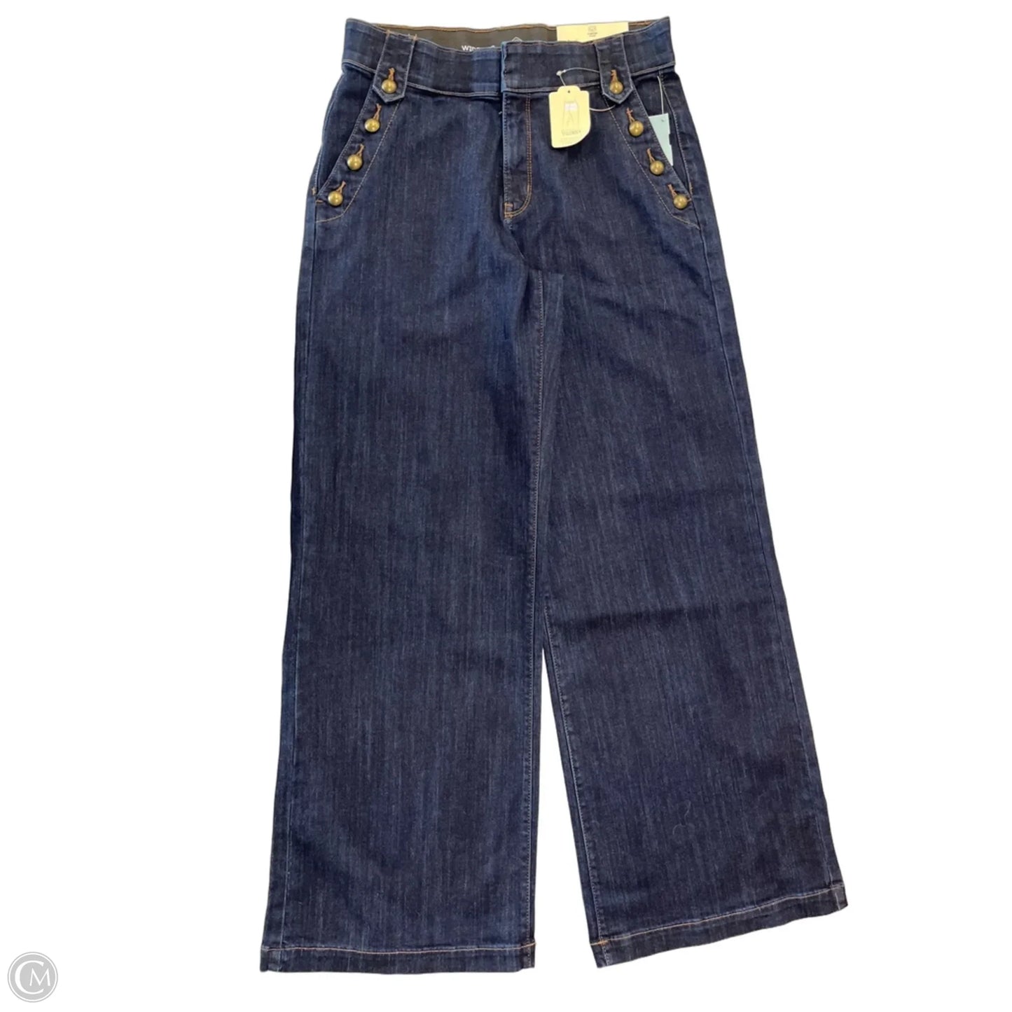 Jeans Wide Leg By St Johns Bay In Blue Denim, Size: 6