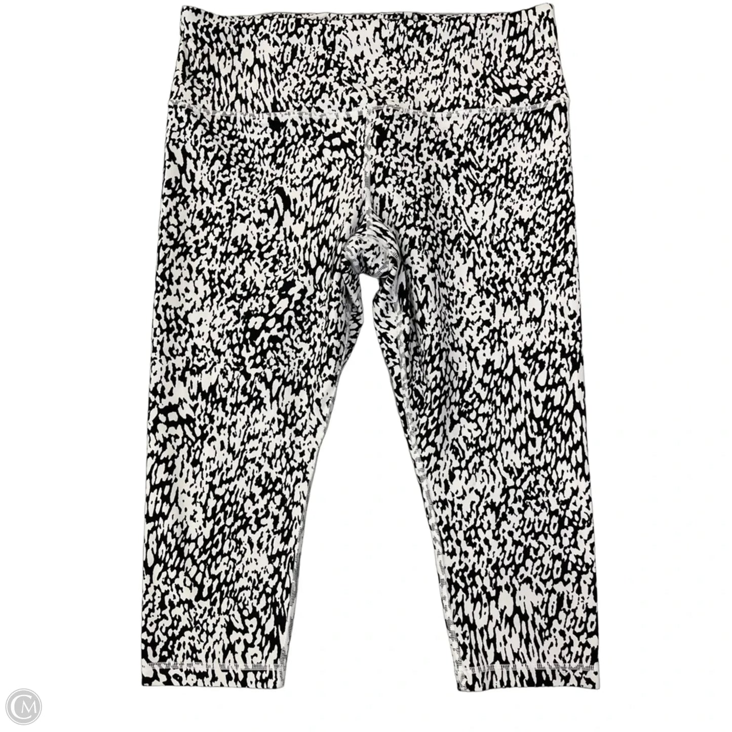 Athletic Leggings Capris By Athleta In Black & White, Size: Xl