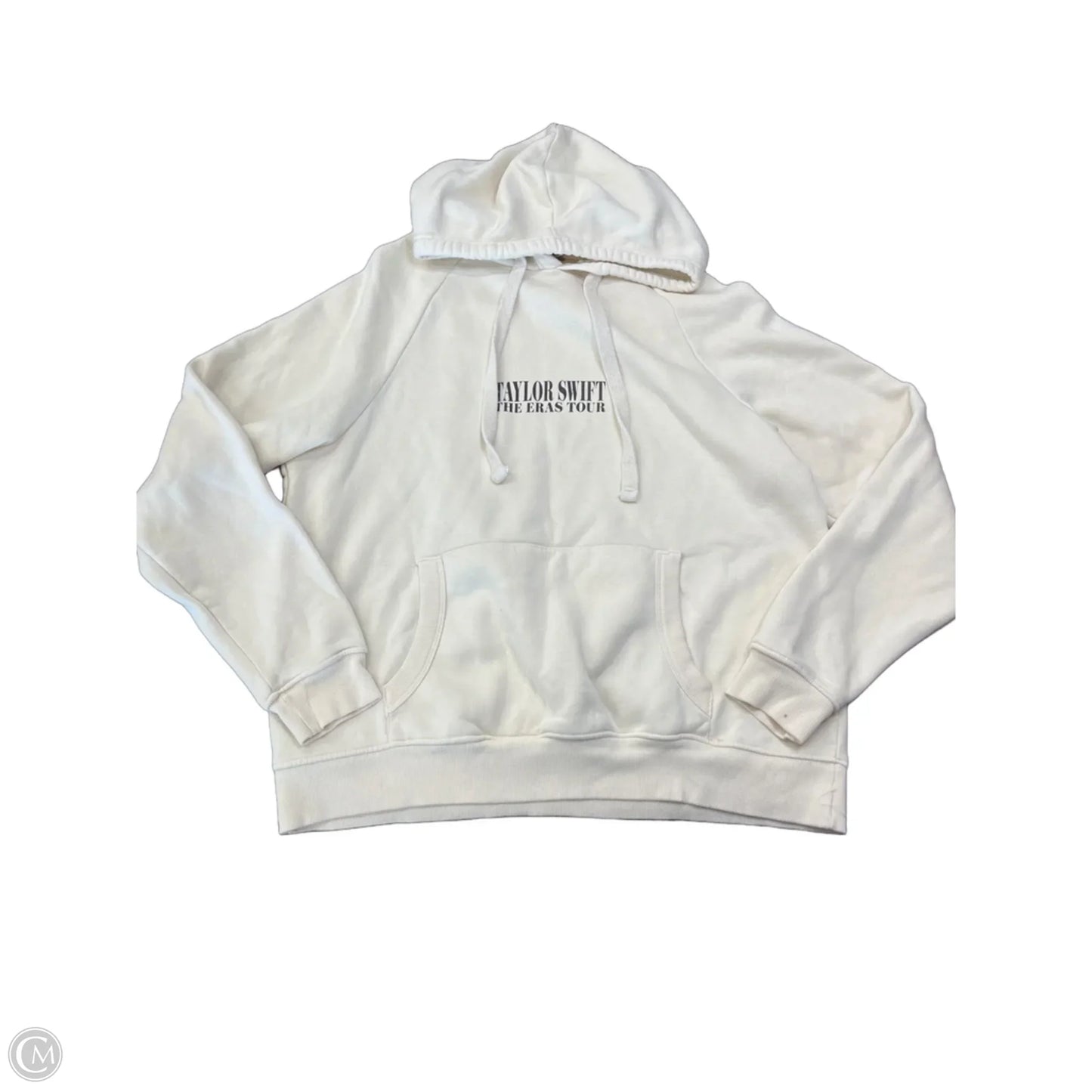 Sweatshirt Hoodie By Clothes Mentor In Cream, Size: S