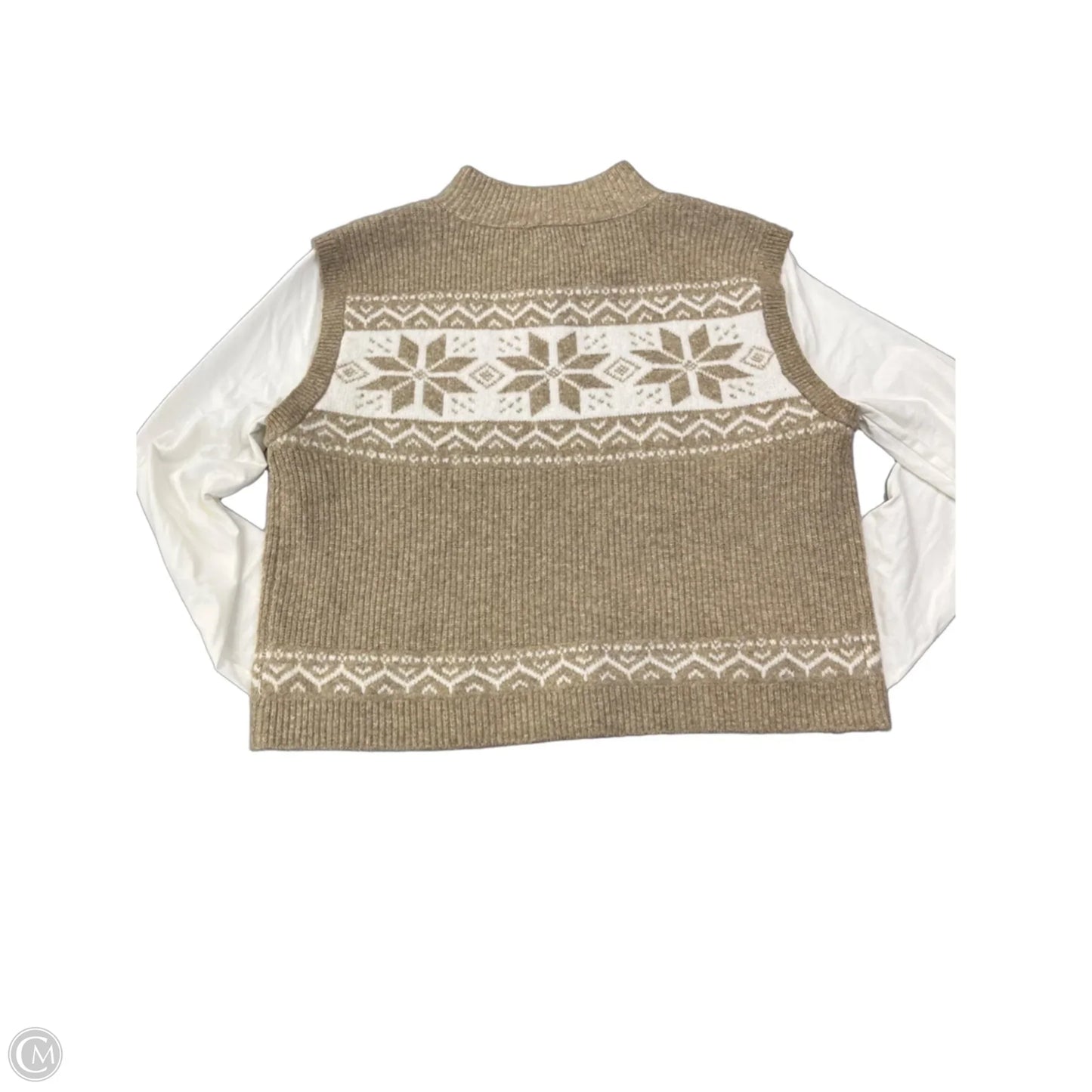 Sweater By Clothes Mentor In Brown, Size: L