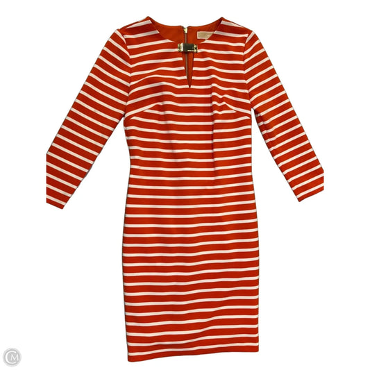 Dress Casual Short By Michael By Michael Kors In Orange, Size: Xs