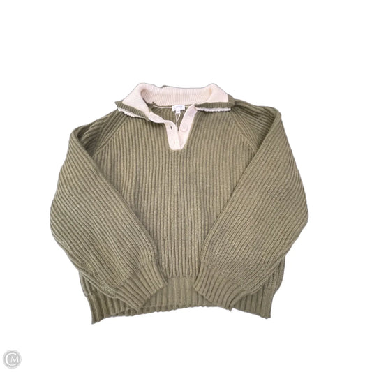 Sweater By Clothes Mentor In Green & White, Size: Xl