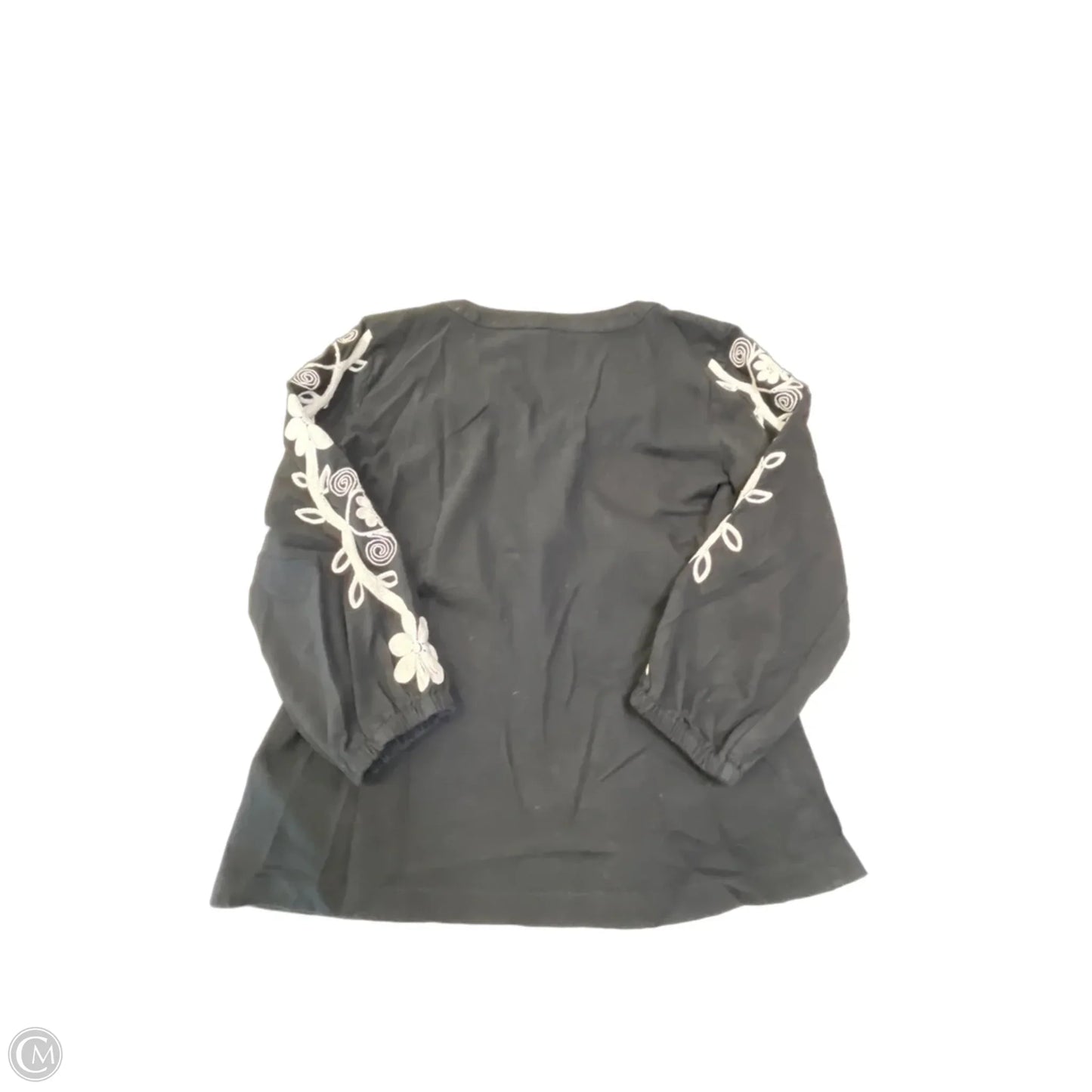 Blouse 3/4 Sleeve By Talbots In Black, Size: Sp