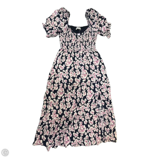 Dress Casual Midi By Abercrombie And Fitch In Floral Print, Size: M