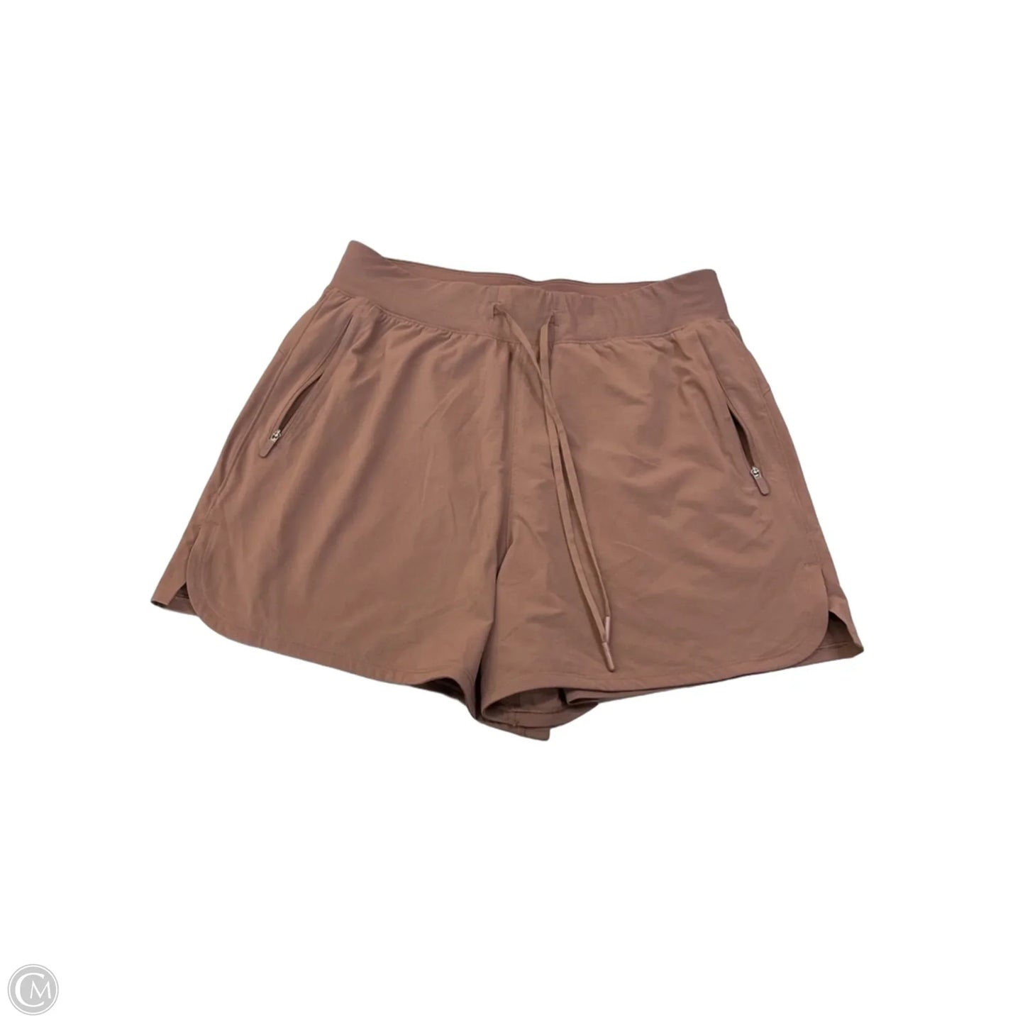 Athletic Shorts By Lululemon In Brown, Size: M