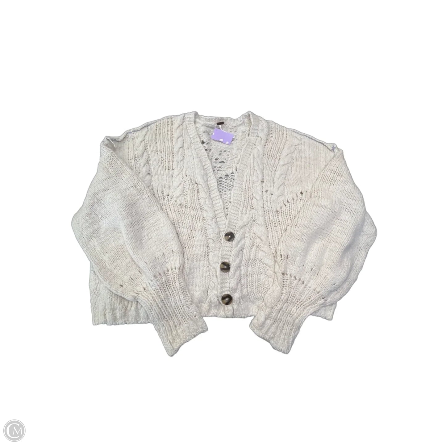 Cardigan By Free People In White, Size: L